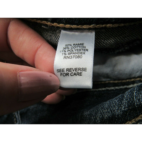 Cato Jeans relaxed fit bootcut leg Women's size 4 blue denim jeans Flap pockets - Picture 6 of 10